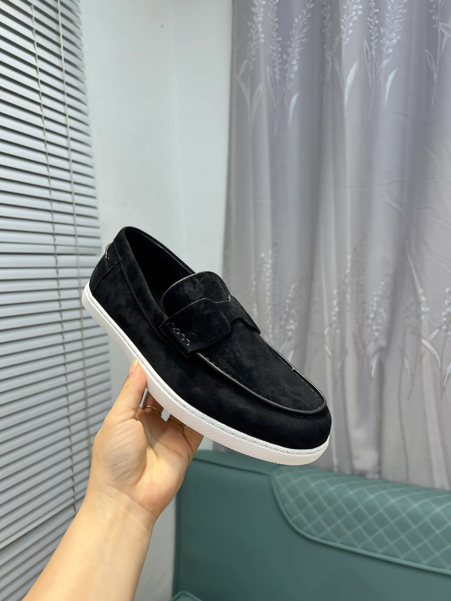 Men's shoes 💰700 [HERMES] Hermès - High-end quality original order 🔍🔍 - Upper: 🔝 cowhide suede splicing design - Inner lining: imported mixed sheepskin - Outsole: TPR foam · Rubber: two-color combined molding outsole - Super high quality control · Fine workmanship: highlighted (high-end, luxury, grade) -Size: 38-44 (45, 46, can be customized)